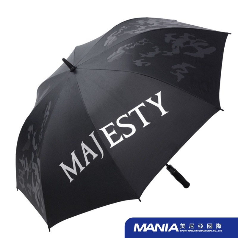 【MAJESTY】瑪嘉斯帝 輕量高爾夫球傘｜迷彩黑｜自動傘
