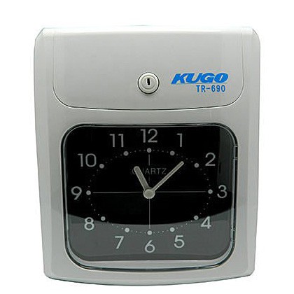 辦公用品 KUGO 微電腦打卡鐘 TR-690 六欄位雙色打卡鐘 保固一年