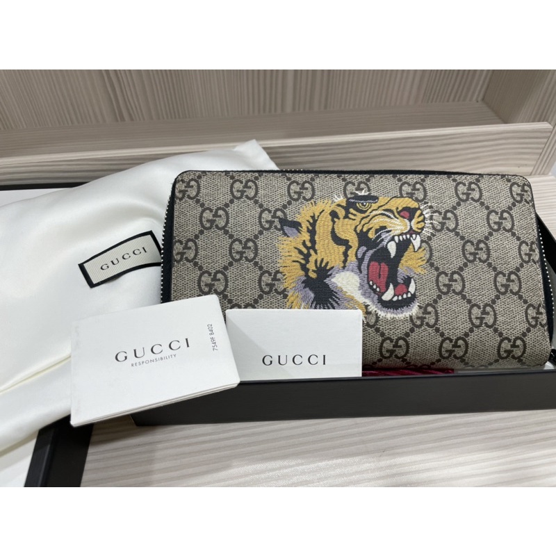 （全新正品大全配）#gucci老虎長夾 #虎頭長夾 #錢包 #咬錢虎 #gucci vintage