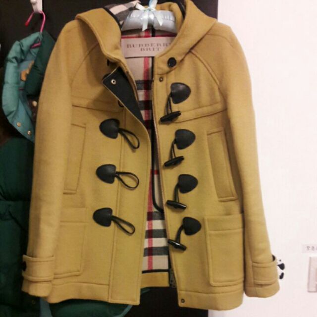 Burberry短版牛角扣外套 蝦皮購物