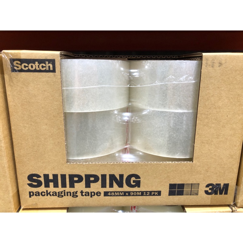 🛍好市多Costco 代購 3M透明封箱膠帶12入裝 每捲4.8公分*90公尺