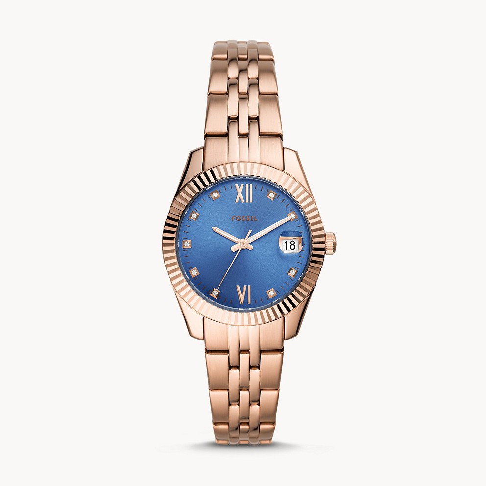 FOSSIL 晶鑽羅馬時標不鏽鋼錶32mm-(ES4901)原廠公司貨【ERICA STORE】