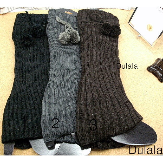 Dulala杜拉拉飾品 腳套 腳套襪 襪套 毛線長襪套 針織腳套 冬天商品