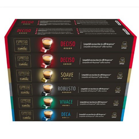 COSTCO 好市多 Caffitaly 膠囊咖啡組 5種口味共120 顆 濃縮 膠囊(適用Nespresso咖啡機)