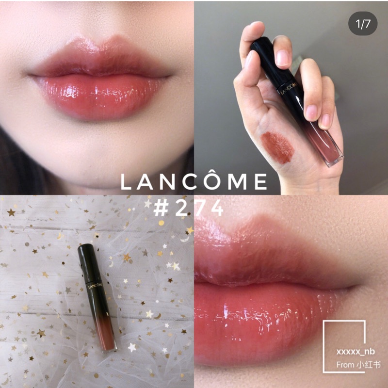 預購蘭蔻lancome 絕對完美水唇釉274 溫柔奶茶色斷貨王 蝦皮購物