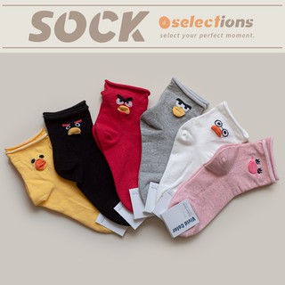 【d.select】韓國襪子。憤怒鳥系列│中筒襪 卡通襪 長襪 棉襪 韓襪
