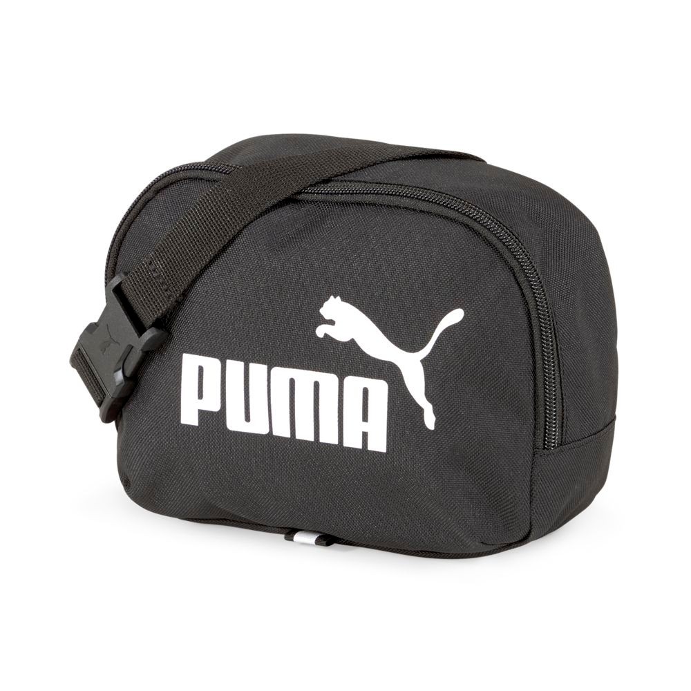 【Omaha】PUMA Phase 男女款 黑白 LOGO 單肩包 小側背包 隨身包 腰包