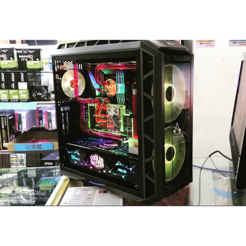 H500P主機殼+客製化燈板（二手）