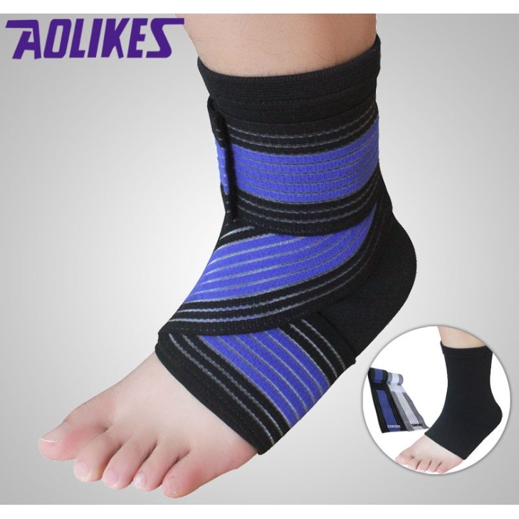 【安琪館】 AOLIKES 原廠正品 護踝 送加壓繃帶 護腳踝 網球 籃球 復健 扭傷 (另有護腰 護膝可選購)