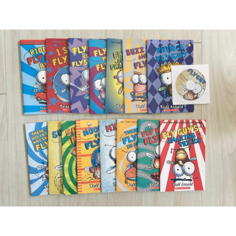 【售】二手 Fly Guy and Buzz Set (15平裝+1CD)