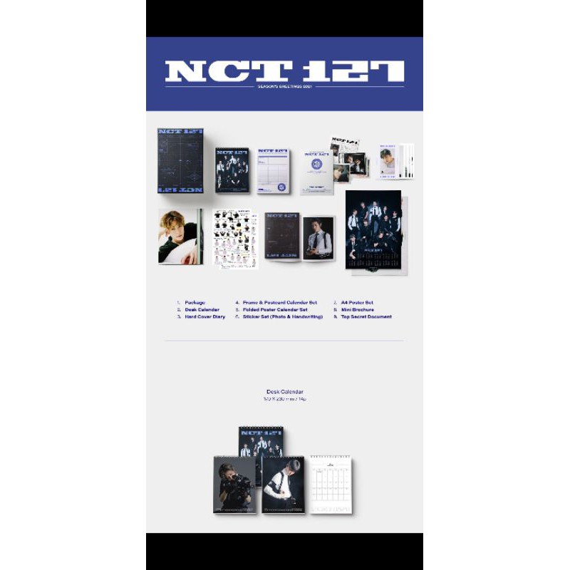 NCT127 年曆拆售