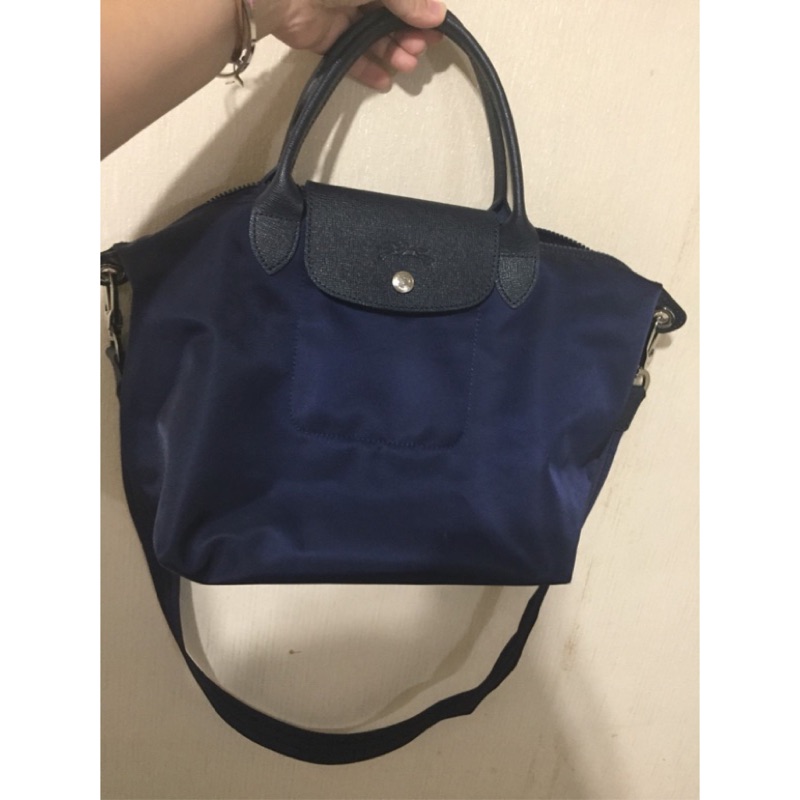 Longchamp neo 深藍2way款S號