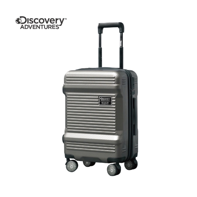 【Discovery Adventures】運動款工具箱20吋飛機  輪TSA海關鎖拉鍊行李箱-灰色 已拆封未使用近全新