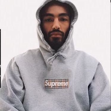 Supreme Supreme X Burberry Box Logo Hooded Sweatshirt Size