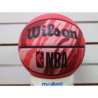 (布丁體育)公司貨附發票 Wilson NBA DRV Plus 籃球 7號 耐磨 橡膠 室外 火紋紅(WTB9202)