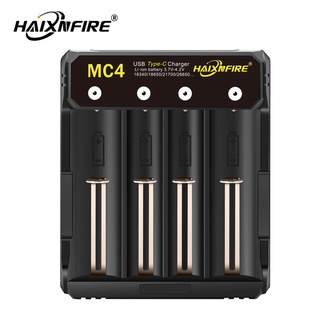 Haixnfire MC4 3.7V 18650 智能電池適配器充電器鋰離子電池 4.2V 四插槽手電筒, 具有短路保護