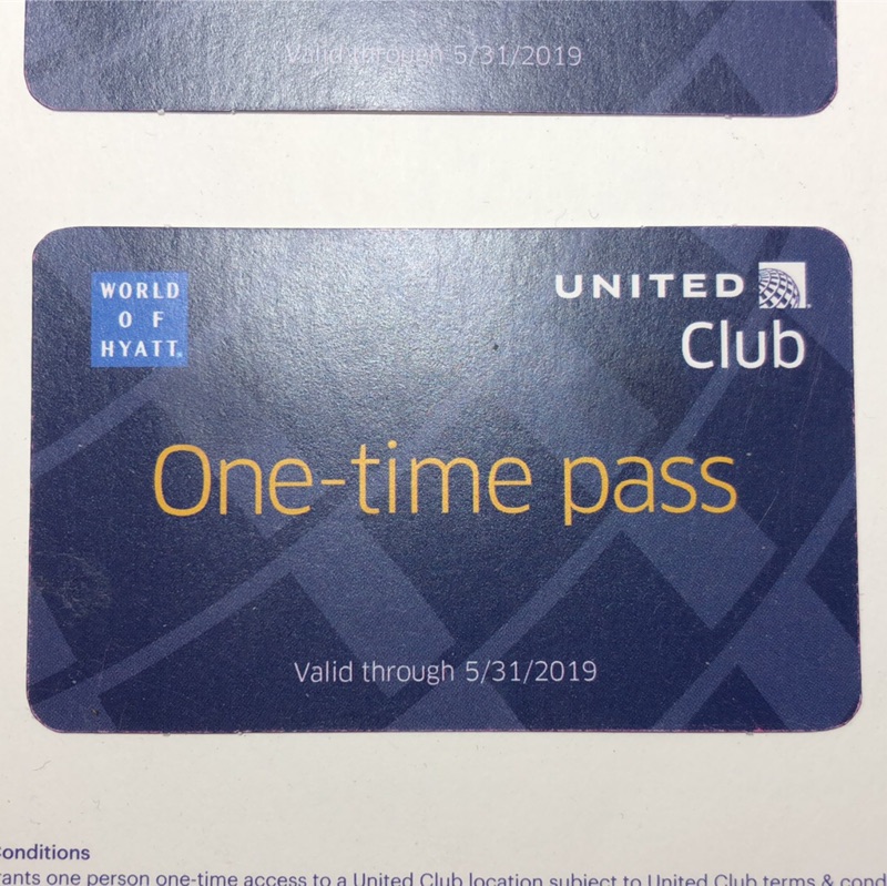 聯合航空貴賓室使用券 United Club One-time Pass （不需要搭乘聯合航空班機，憑券即可進入）
