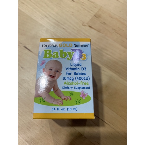 California gold nutrition baby d3兒維他命d3嬰兒維他命d3