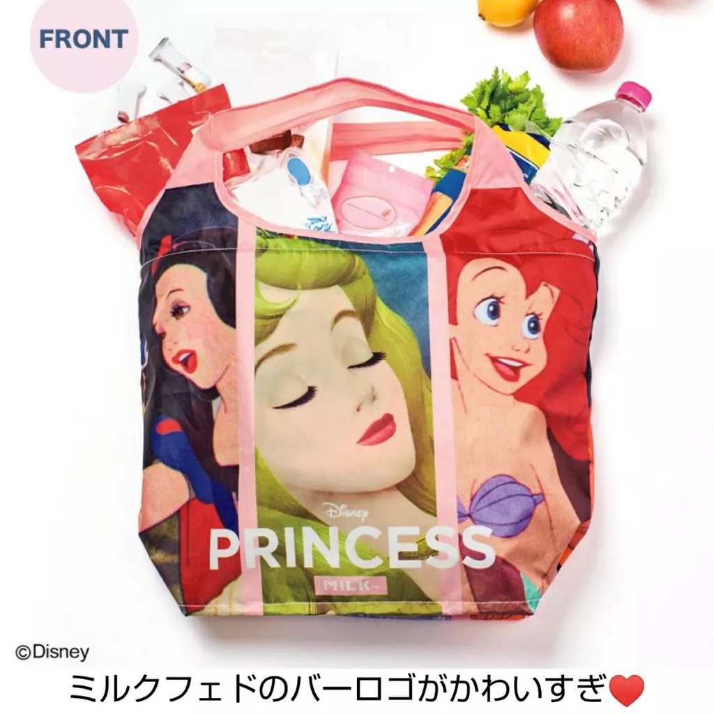 ☆Juicy☆日本雜誌附錄 MILKFED 迪士尼 公主 美人魚 保冷袋 保冷保溫 托特包 購物袋 便當袋 2239