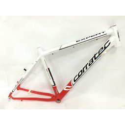 *~(疾風單車)全新德國品牌CORRATEC鋁合金登山車 26" 紅/白色 碟V兩用車架(C1210064809)