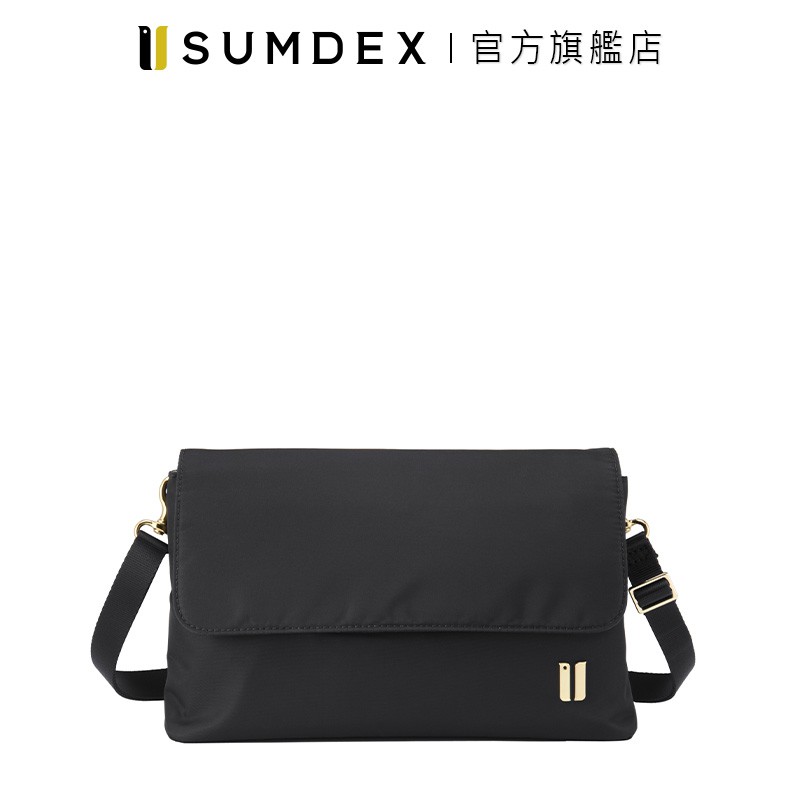 Sumdex｜袋蓋型小斜肩包 NOA-780BK 黑色 官方旗艦店