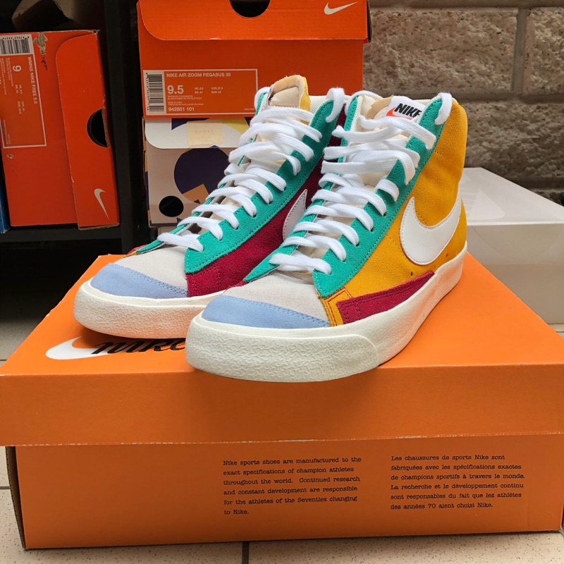 nike blazer mid 77 vintage suede multicolor