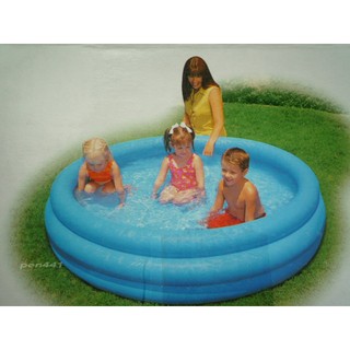 玩樂生活 美國INTEX 藍色三層充氣游泳池 海洋球池 幼兒夏天玩水池 嬰兒遊戲球池(免費維修 瑕疵換新品)