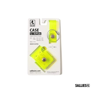 GOODFORIT / 日本Sallies AirPods 2 Case透視感藍芽耳機保護套/螢光黃