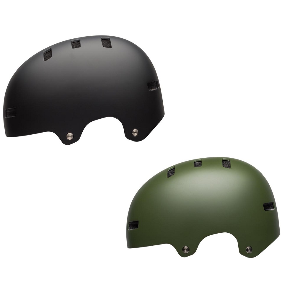 BELL Block BMX/極限運動安全帽 童帽 S號 消光黑/消光綠 滑步車 滑板 51-55 cm