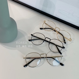 Image of 【KOREA MOOS】復古鏡框眼鏡（鋼）（可自改有度數）