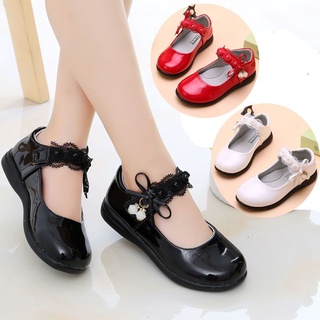 Black Shoes For Kids Girl Fashion 女童單鞋英倫風小皮鞋2022年春秋款兒童四季公主鞋學