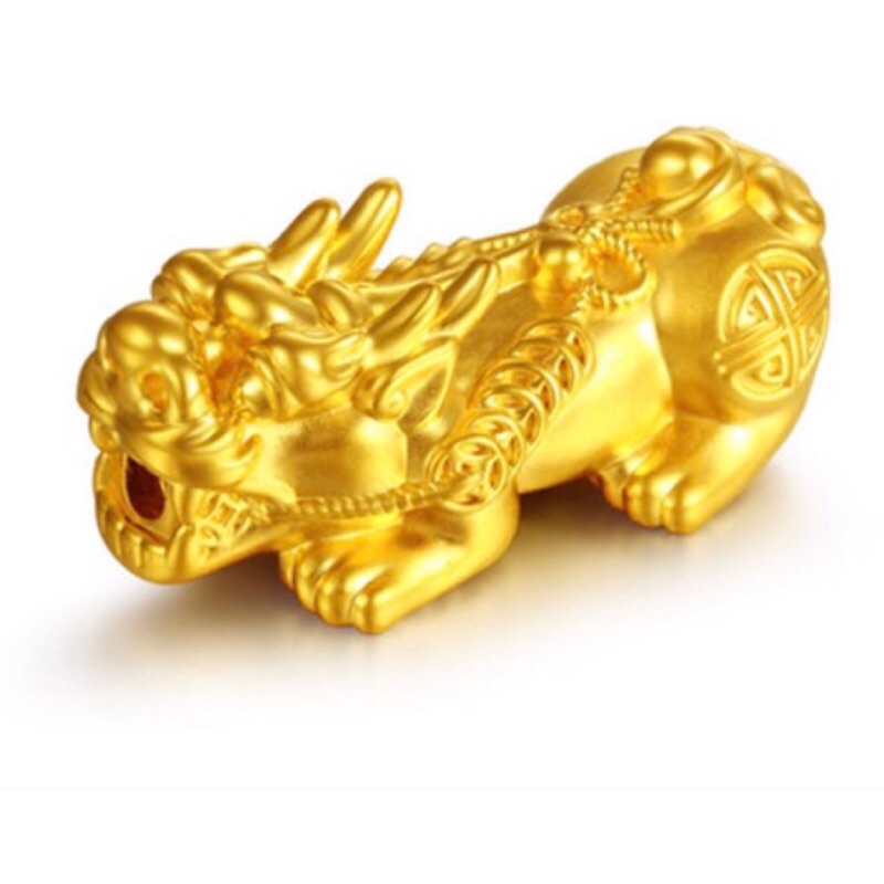 奇蹟藝品 已開光 貔貅咬錢龍串線貔貅招財保平安純銅鍍金黃金現貨當天出貨 蝦皮購物