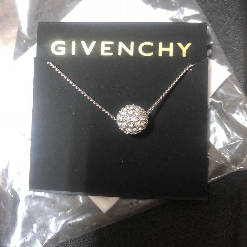 紀梵希 項鍊 單鑽 Givenchy項鍊 許願球 銀色