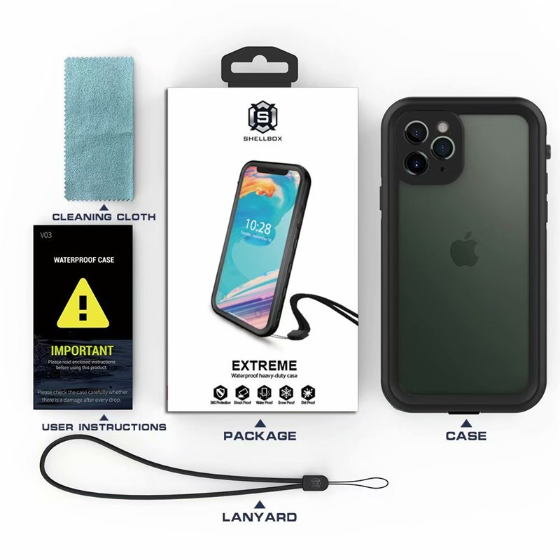 紅辣椒 小貝殼透明防水殼iphone 12 Pro Max Iphone12mini 淺水防護防摔防塵手機保護殼 蝦皮購物