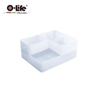 O-Life B-011置物整理收納盒/ 白色款 eslite誠品