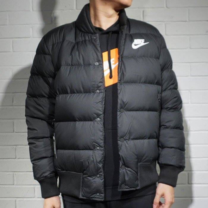 nike down bomber jacket
