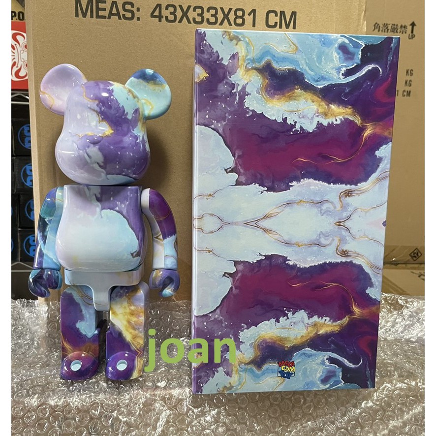現貨正版be Rbrick 庫柏力克熊400 Marble Pattern 渲染雲彩大理石紋 蝦皮購物