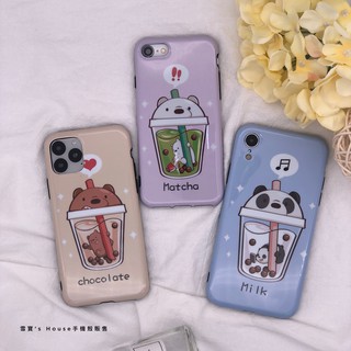 熊熊遇見你飲料殼 適用 iPhone 7 8 Plus iPhoneXR iPhone 11 Pro Max