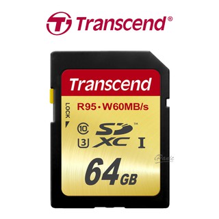 【transcend創見】64g sd uhs-i u3 記憶卡 mlc顆粒 相機記憶卡 64gb 讀95m 寫50m