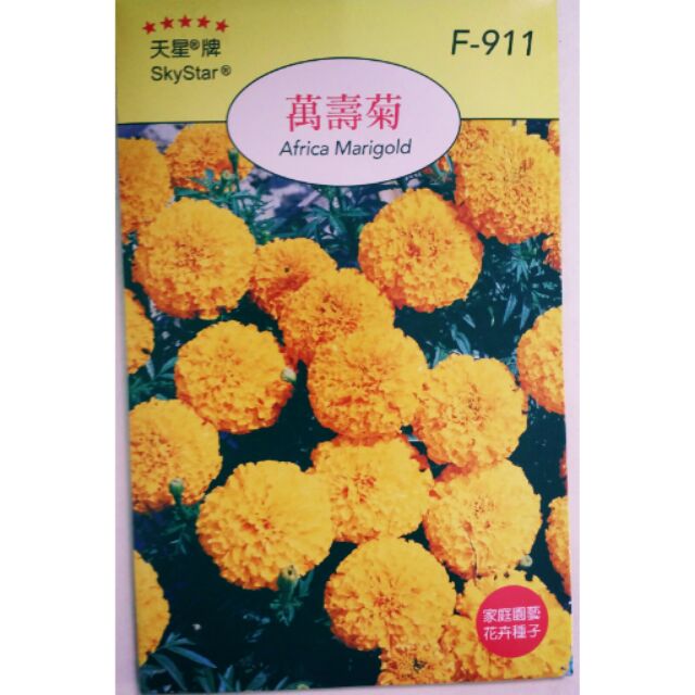 [花卉種子]萬壽菊花種子 Adrica Marigold 每包可育20-30株