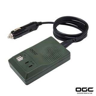 OGC 簡易型電壓轉換器AC/USB / 台灣區總代理 露營用品 車充/手機平板電腦充電/導航用電/蘋果/安卓適用