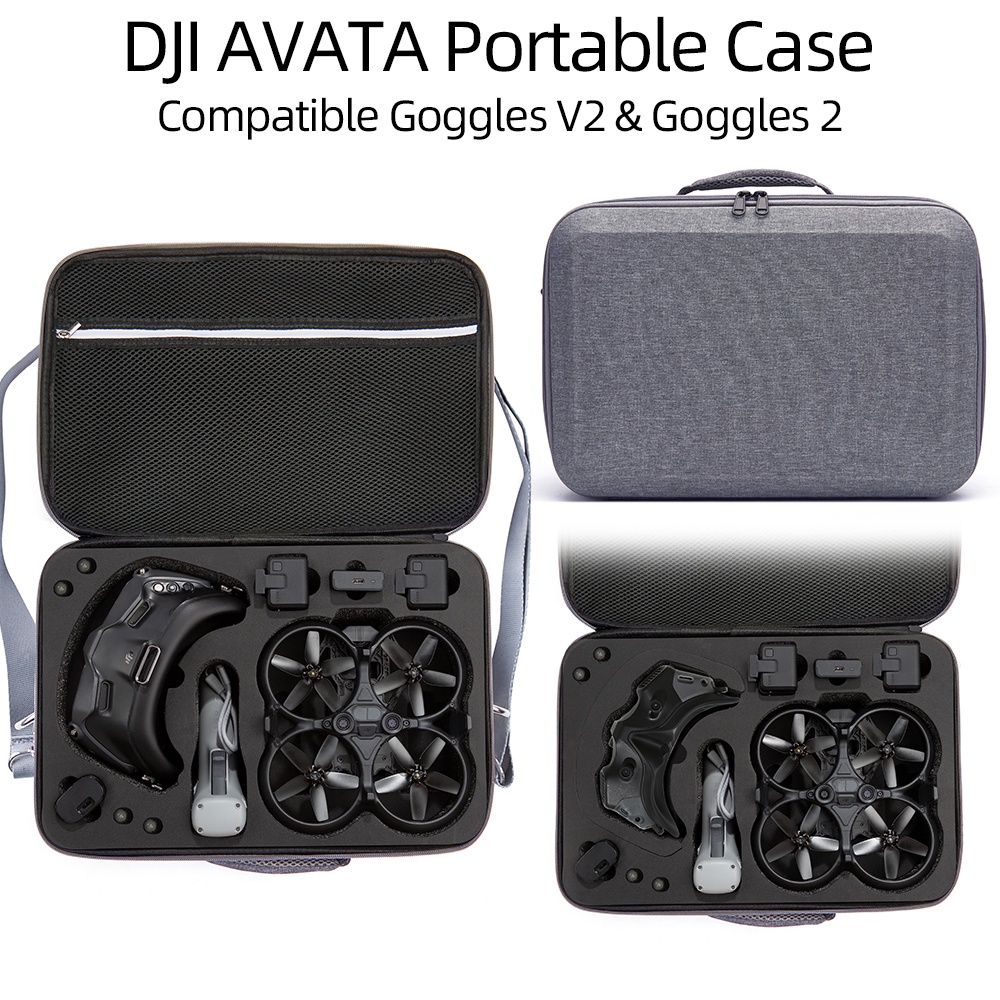 適用於大疆avata收納盒DJI收納包競速體驗眼鏡單肩包斜挎保護包