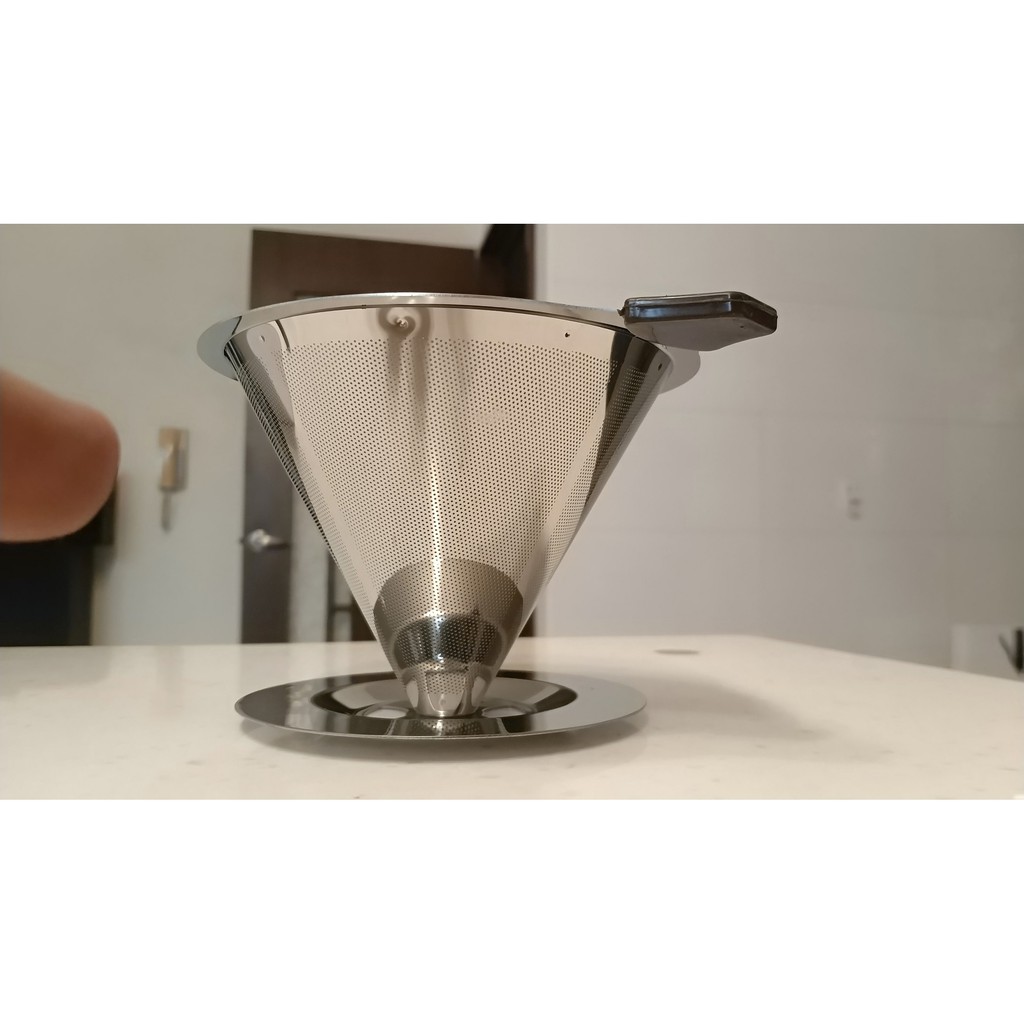 【超好用】不鏽鋼咖啡濾網 有底座 免濾紙 手沖咖啡過濾手沖咖啡不銹鋼濾網