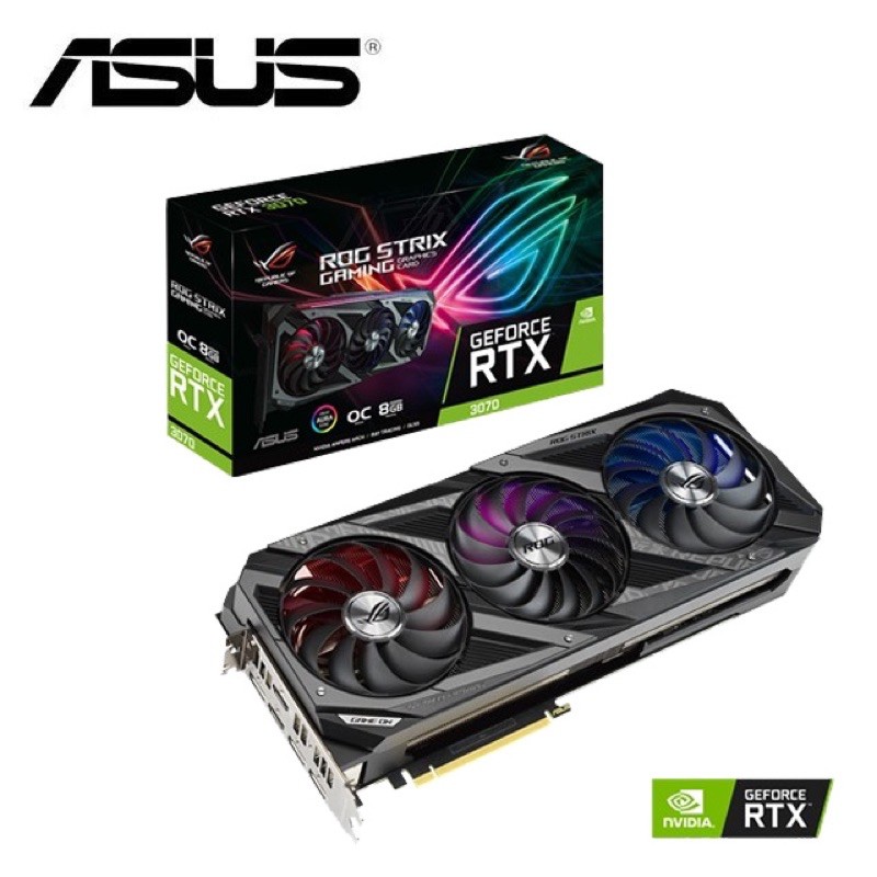 台北全新現貨 華碩ASUS ROG Strix 3070 O8G Gamming顯示卡