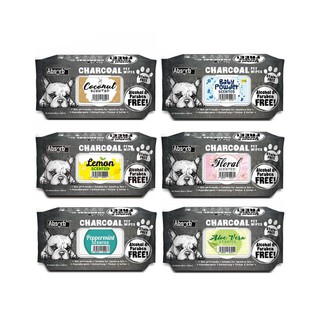 ★Petshop寵物網★Absorb Plus 寵物活性碳濕紙巾 (80入)6種香味