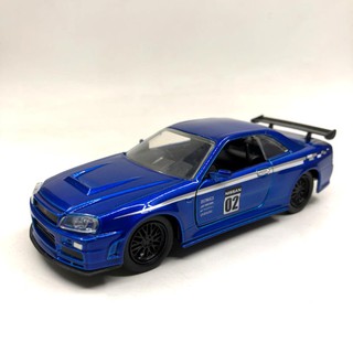 1:32 jada 佳達 戰神 NISSAN GTR R34 模擬合金車 汽車模型
