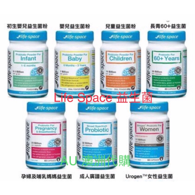 🍀現貨🍀 益生菌 Life Space Broad Spectrum Probiotic  60顆＊AU澳洲代購＊