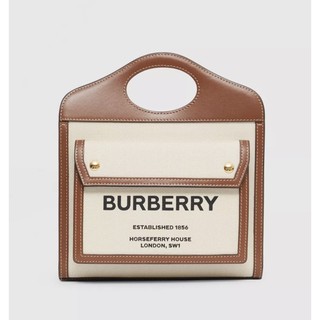 小年糕小舖👶🏻代購 專櫃 全新 Burberry pocket 口袋包 咖色 80317461