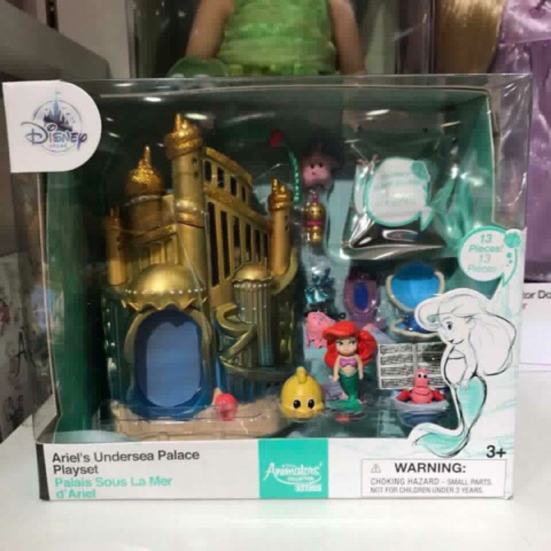 《朋友禮品》日本迪士尼專賣店限定 小美人魚 愛麗兒 場景 玩具 公仔 美人魚 芭比娃娃 ariel