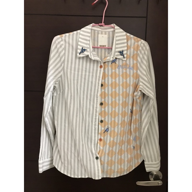（百貨購入）Gozo 長袖襯衫/尺寸L-二手衣